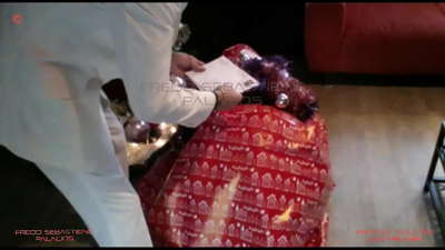 Mor, jeg har fået min julegave behårede blonde mommy bitch med stor røv vild med pik